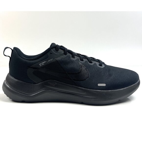 Nike Downshifter 12 Mens Wide Width 4E Black Shoes Running Athletic DM0919-002 - Picture 1 of 11